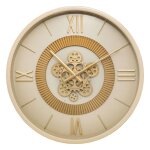 Atmosphera - horloge murale en m�tal vintage - gris m�tallis�