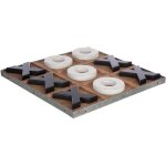 Jeu de morpion issac 35x35cm bois - atmosphera createur dinterieur