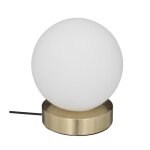 Lampe boule dris blanc h16cm - atmosphera cr�ateur dint�rieur