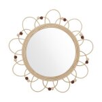 Miroir enfant campagne rotin d38cm - atmosphera createur dinterieur