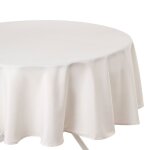 Atmosphera - nappe anti - taches ronde ophy - diam 180 cm - ivoire