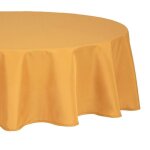 Atmosphera - nappe anti - tache ronde ophy - diam 180 cm - jaune