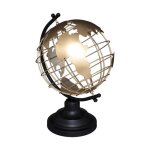 Globe terrestre nino h. 295cm mtal or - atmosphera createur dinterieur