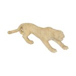 Statuette panth�re r�sine dor� h15cm - atmosphera cr�ateur dint�rieur