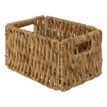 Atmosphera - panier de rangement en jacinthe - 29x20x16 - marron