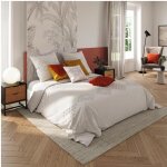Parure de lit vilma en coton lav tuft blanc ivoire 260x240cm - atmosphera createur dinterieur