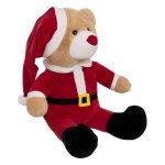 Atmosphera - peluche ours pre nol - h. 60 cm - rouge