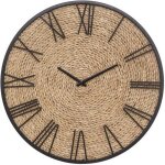 Horloge nico paille d50cm - atmosphera createur dinterieur