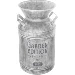 Pot � lait m�tal gris h37cm - atmosphera cr�ateur dint�rieur