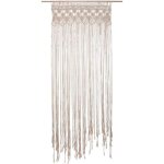 Rideau fil macram� blanc ivoire 90x200cm - atmosphera cr�ateur dint�rieur