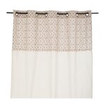 Rideau enfant blanc avec fleurs 140x260cm - atmosphera createur dinterieur