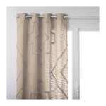Rideau inca en coton blanc ivoire 130x260cm - atmosphera cr�ateur dint�rieur