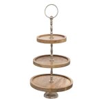 Atmosphera - serviteur rond en bois 3 tages