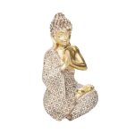 Statuette bouddha assis dor� h195cm - atmosphera createur dinterieur