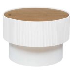 Atmosphera - table basse coffre en bois enola - blanc