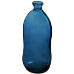 Vase uly en verre recycl� bleu orage h35cm - atmosphera cr�ateur dint�rieur