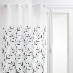 Atmosphera voilage brod� izzy 140 x 240 cm vert - 8 ?illets polyester