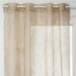 Voilage devo beige 140x240cm - atmosphera createur dinterieur