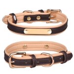 Atomstack 14 - 18 collier de chien en cuir avec collier de chien avec plaque signal�tique vierge pour ...