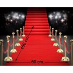 Tapis - atosa - tapis jetable rouge - 450 m�tres - 60 cm - synth�tique