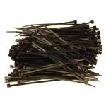 Attache cables rilsan 140x3. 6 noirs - 200 colliers plastiques