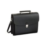 Attach� case forte - alassio - 5 compartiments - noir - pu - dimensions 400x120x330mm