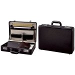 Attach� - case - alassio - taormina - cuir - noir - soufflets avec compartiment a4