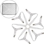 Attache drap housse - �lastique ajustable - maintien s�r - fixation pratique - pour matelas et surmatelas ...