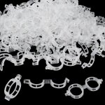 Attache plante tuteur - clips de fixation pour tomates - pack de 300 - plastique transparent de haute ...