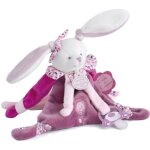 Attache - sucette doudou - doudou et compagnie - cerise et petit chou - rose - pour bb