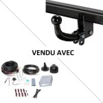 Attelage ford c - max (08 / 10 - ) col de cygne + faisceau universel 7 broches + boitier �lectronique ...