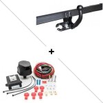 Attelage peugeot 208 (berline 04 / 12 - 05 / 19) col de cygne + faisceau universel 7 broches + boitier ...