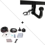 Attelage renault kangoo intens (05 / 13 - 03 / 21) col de cygne + faisceau universel 7 broches + boitier ...