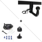 Attelage renault kangoo avec pare - chocs d�flecteur (02 / 08 - 04 / 13) col de cygne + faisceau universel ...