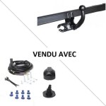 Attelage renault mgane 2 hayon (11 / 02 - 10 / 08) col de cygne + faisceau universel 7 broches - imiola ...
