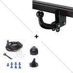 Attelage volkswagen transporter t5 (05 / 03 - ) col de cygne + faisceau universel 7 broches - bosal oris ...