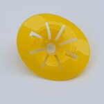 Attrape - abeilles en plastique jaune r�utilisable en forme de fleur insectes volants entonnoir pi�ge ...