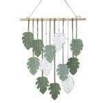 Attrape - r�ves - d�coration suspendue - vert - 50 cm - fait main - int�rieur
