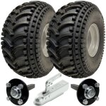 Atv remorque kit - quad remorque - roues + hub / stub + attelage 310kg p308 utility