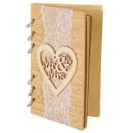 Atyhao livre de signature de mariage livre dor en bois message mmorable signature notebooks cadeau pour ...