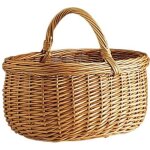 Aubry gaspard - panier en osier buff - 45x34x24 cm