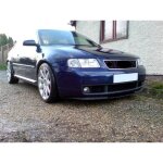 Pour audi a3 s3 8l spoiler lvre lame infrieure pare - choc avant noir mat 96 - 03