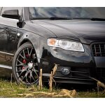 Pour audi a4 s4 rs4 b7 8e paupières casquettes de phares noir s - line 2004 - 2008 Pour audi a4 s4 rs4 b7 8e paupières casquettes de phares noir s - line 2004 - 2008