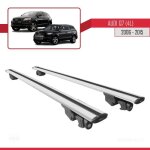 Barres de toit - audi - q7 2006 - 2015 - aluminium - gris - verrouillable