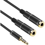 Audio c�ble adaptateur jack 3. 5mm m�le vers femelle splitter audio c�ble de rallonge adaptateur audio ...