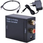 Audio convertisseur adaptateur ue optique numérique coaxial signal analogique rca Audio convertisseur adaptateur ue optique numérique coaxial signal analogique rca