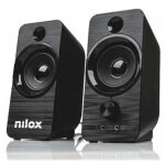 Haut - parleurs pc - nilox - speaker 6w - sans fil - couleur noir - entres rca non incluses