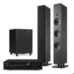 Audizio arco - pack home cinema syst�me st�r�o noir 450w avec enceintes colonnes subwoofer 6. 5 et amplificate ...
