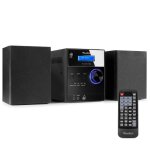 Radio systme hifi dab + et lecteur cd avec bluetooth et haut - parleur - audizio metz - noir
