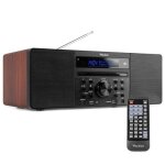 Radio dab + et lecteur cd audizio prato avec bluetooth - noir
